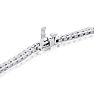 3 1/2 Carat Diamond Mens Tennis Bracelet In 14 Karat White Gold, 8 Inches Image-3