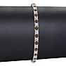 4 1/2 Carat Chocolate Bar Brown Champagne And White Diamond Mens Tennis Bracelet In 14 Karat White Gold, 8 Inches Image-4