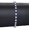 5 Carat Sapphire And Diamond Mens Tennis Bracelet In 14 Karat White Gold, 7 1/2 Inches Image-4