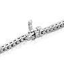 5 Carat Diamond Mens Tennis Bracelet In 14 Karat White Gold, 8 1/2 Inches Image-3