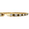 4 1/4 Carat Chocolate Bar Brown Champagne And White Diamond Mens Tennis Bracelet In 14 Karat Yellow Gold, 7 1/2 Inches Image-3