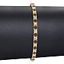 4 1/4 Carat Chocolate Bar Brown Champagne And White Diamond Mens Tennis Bracelet In 14 Karat Yellow Gold, 7 1/2 Inches Image-4