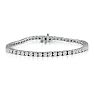 6 Carat Diamond Mens Tennis Bracelet In 14 Karat White Gold, 8 1/2 Inches Image-1