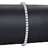 6 Carat Diamond Mens Tennis Bracelet In 14 Karat White Gold, 8 1/2 Inches Image-4