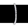 3 1/2 Carat Diamond Mens Tennis Bracelet In 14 Karat White Gold, 8 Inches Image-4