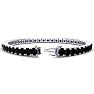 10 1/2 Carat Mens Black Diamond Bracelet In 14 Karat White Gold, 8 Inches Image-2