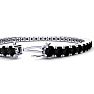 11 3/4 Carat Mens Black Diamond Bracelet In 14 Karat White Gold, 9 Inches Image-3