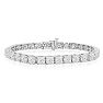 12 Carat Diamond Mens Tennis Bracelet In 14 Karat White Gold, 7 1/2 Inches Image-1