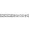 12 Carat Diamond Mens Tennis Bracelet In 14 Karat White Gold, 7 1/2 Inches Image-2