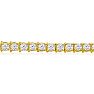 14 1/2 Carat Diamond Mens Tennis Bracelet In 14 Karat Yellow Gold, 9 Inches Image-2