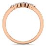 1/3 Carat Round and Marquise Diamond Ring In 14 Karat Rose Gold Image-3