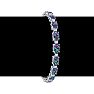8 1/2 Carat Oval Shape Mystic Topaz and Diamond Bracelet In 14 Karat White Gold, 7 Inches Image-5
