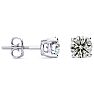 1.55 Carat Colorless Diamond Stud Earrings 14 Karat White Gold. Really Amazing Superwhite Diamonds At An Incredible Price! Image-1