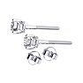 1.55 Carat Colorless Diamond Stud Earrings 14 Karat White Gold. Really Amazing Superwhite Diamonds At An Incredible Price! Image-3