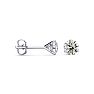 1.55 Carat Colorless Diamond Stud Earrings in 14 Karat White Gold Martini Setting Image-1