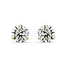 1.10 Carat Colorless Diamond Stud Earrings In Martini Setting, 14 Karat Yellow Gold Image-2