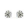 1.45 Carat Colorless Diamond Stud Earrings in 14 Karat White Gold Martini Setting Image-2
