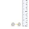 1.40 Carat Colorless Diamond Stud Earrings in 14 Karat Yellow Gold Martini Setting Image-5