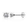 1.10 Carat Colorless Diamond Stud Earrings In 14 Karat White Gold. Very Rare Size, Amazing Price! Image-1