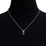 1/2 Carat Pear Shape Amethyst Necklace In Sterling Silver, 18 Inches Image-6