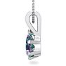 1 Carat Pear Shape Mystic Topaz Necklace In Sterling Silver, 18 Inches Image-3