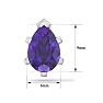 2 Carat Pear Shape Amethyst Stud Earrings In Sterling Silver Image-5