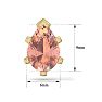 2-1/3 Carat Pear Shape Morganite Earrings Studs In 14K Yellow Gold Over Sterling Silver Image-5