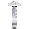1 1/2 Carat Double Halo Diamond Engagement Ring In 14 Karat White Gold Image-4