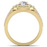 1 1/2 Carat Double Halo Diamond Engagement Ring In 14 Karat Yellow Gold Image-3
