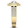 1 1/2 Carat Double Halo Diamond Engagement Ring In 14 Karat Yellow Gold Image-4