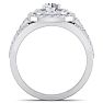 1 1/2 Carat Double Halo Diamond Engagement Ring In 14 Karat White Gold Image-3