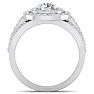 1 3/4 Carat Double Halo Diamond Engagement Ring In 14 Karat White Gold Image-3