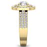 1 3/4 Carat Double Halo Diamond Engagement Ring In 14 Karat Yellow Gold Image-4