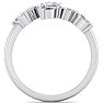 1/2 Carat Round and Marquise Diamond Ring In 14 Karat White Gold Image-3