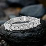 LAST REMAINING QUANTITY! 1 Carat Intricate Diamond Bracelet, 7 Inches.  Interesting Art Deco Natural, Rose-Cut Diamond Bracelet That Looks Very Big! Image-1