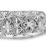 LAST REMAINING QUANTITY! 1 Carat Intricate Diamond Bracelet, 7 Inches.  Interesting Art Deco Natural, Rose-Cut Diamond Bracelet That Looks Very Big! Image-4