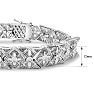 LAST REMAINING QUANTITY! 1 Carat Intricate Diamond Bracelet, 7 Inches.  Interesting Art Deco Natural, Rose-Cut Diamond Bracelet That Looks Very Big! Image-5