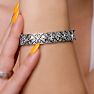 LAST REMAINING QUANTITY! 1 Carat Intricate Diamond Bracelet, 7 Inches.  Interesting Art Deco Natural, Rose-Cut Diamond Bracelet That Looks Very Big! Image-7