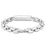 Men's Diamond ID Bracelet In Stainless Steel. Very High Quality.  36 Shiny Diamonds. Image-2