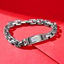 Men's Diamond ID Bracelet In Stainless Steel. Very High Quality.  36 Shiny Diamonds. Image-6