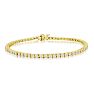 3 2/3 Carat Diamond Mens Tennis Bracelet In 14 Karat Yellow Gold, 8 1/2 Inches Image-1