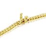 3 2/3 Carat Diamond Mens Tennis Bracelet In 14 Karat Yellow Gold, 8 1/2 Inches Image-3
