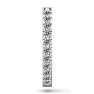 1/10 Carat Diamond Single Mens Hoop Earring In 14 Karat White Gold Image-3