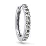 1/10 Carat Diamond Single Mens Hoop Earring In 14 Karat White Gold Image-4