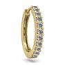 1/10 Carat Diamond Single Mens Hoop Earring In 14 Karat Yellow Gold Image-4