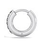 1/8 Carat Diamond Single Mens Hoop Earring In 14 Karat White Gold Image-2