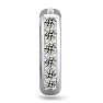 1/6 Carat Diamond Single Mens Hoop Earring In 14 Karat White Gold Image-3