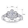 Moissanite Engagement Ring; 1 Carat Round Shape Moissanite Vintage Engagement Ring In Sterling Silver Image-5