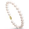 7 Inch 7mm AA Hand Knotted Pearl Bracelet, 14k Yellow Gold Clasp
 Image-2