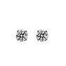 Nearly 1/2 Carat Colorless Diamond Stud Earrings In 14 Karat White Gold Image-2